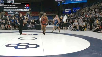 215 lbs Cons. Sub-rd Of 32 - Quintin McLeod, Indiana vs Corbyn Schumack, Oregon