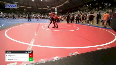 105 lbs 3rd Place - Tucker Gay, Barnsdall Youth Wrestling vs Gage Taylor, Broken Bow Youth Wrestling