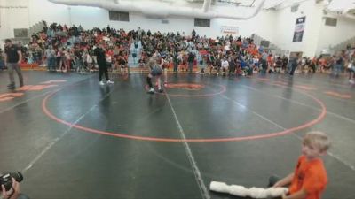 110 lbs Cons. Semi - Annalise Luebbe, Thermopolis Middle School vs Emma Martin, Powell Middle School