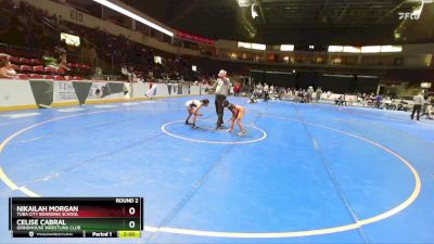 63-73 lbs Round 2 - Celise Cabral, Grindhouse Wrestling Club vs Nikailah Morgan, Tuba City Boarding School