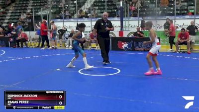 86 lbs Quarterfinal - Dominick Jackson, MN vs Esaias Perez, MD