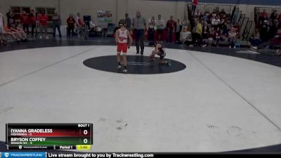 54 lbs Round 1 (4 Team) - Bryson Coffey, Dragon WC vs Iyanna Gradeless, Mishawaka