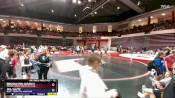 112 lbs Quarterfinal - Brooklynn Church, Broken Arrow Wrestling Club vs Mia Waite, Blue T Freestyle Wrestling