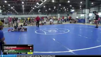 132 lbs Round 3 (6 Team) - Tony Capote, TROJAN WRESTLING CLUB vs Tyler Koerner, 84 ATHLETES