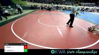 86 lbs Semifinal - Jaden Potter, Clinton Youth Wrestling vs Bradley Lazzerini, R.A.W.