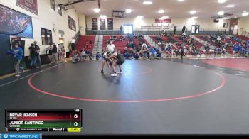 144 lbs Quarterfinal - Junior Santiago, Warden vs Bryar Jensen, Omak