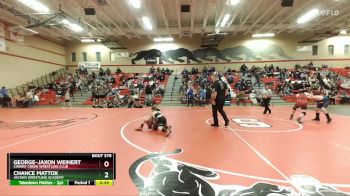 98 lbs Cons. Round 1 - Chance Mattox, Ascend Wrestling Academy vs George-Jaxon Weinert, Cherry Creek Wrestling Club