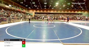 138 lbs Consi Of 64 #2 - Austin Perigo, Pine Creek vs Gabriel Valles, Rio Rancho