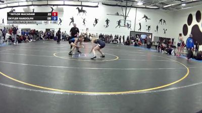 103 B 5th Place Match - Taylor MacAdam, John Carol University vs Skyler Randolph, Lindsey Wilson University