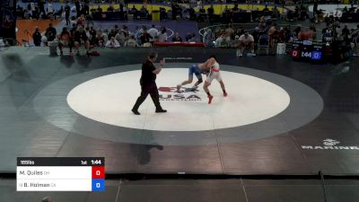 165 lbs Cons 32 #2 - Malik Quiles, OH vs Bailey Holman, CA