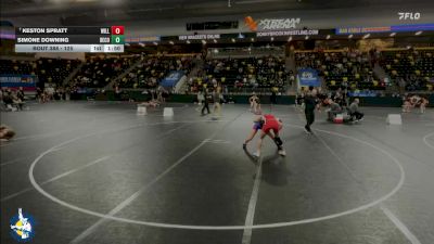 125 lbs Champ. Round 2 - Keston Spratt, Williamsburg vs Simone Downing, Decorah