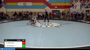 138 lbs Champ. Round 1 - Nico Bekkedahl, Poudre vs Daniel Verderaime, Liberty Common