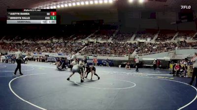 120-D2 Semifinal - Breidyn Ralls, Canyon View High School vs Justyn Bamba, Ironwood High School