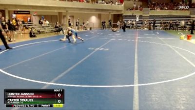 105 lbs Quarterfinals (8 Team) - Hunter Janssen, STMA (St. Michael/Albertville) vs Carter Strauss, Hutchinson