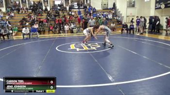 128 lbs Cons. Round 3 - Carson Teel, American Christian Academy vs Jens Johnson, Prattville Christian Academy