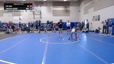 75 lbs Champ. Round 3 - Lincoln Gaver, 208 Badgers Wrestling Club vs Jax Rae, Jimenez Trained Academy