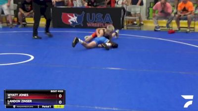 78 lbs Cons. Round 1 - Wyatt Jones, AR vs Landon Zinser, IA