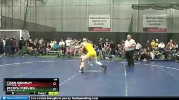 171 lbs Round 5 (6 Team) - Preston Sorensen, Wyoming Gold vs Tegen Anderson, Iowa Blue