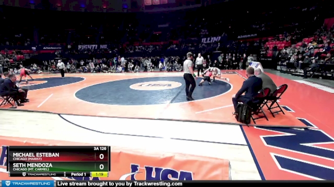 3A 126 lbs 1st Place Match - Seth Mendoza, Chicago (Mt. Carmel) vs ...