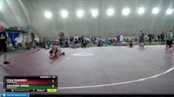 141 lbs Champ. Round 2 - Cole Rhemrev, Team Poeta vs Giovanni Arsini, Homestead