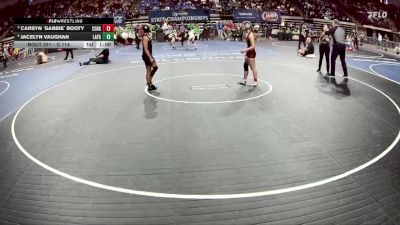 G 114 lbs 3rd Place Match - Jacelyn Vaughan, Lafayette Girls vs Carsyn `Gabbie` Booty, Central - B.R. Girls