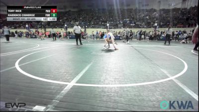 80 lbs Semifinal - Tory Rice, Prodigy Elite Wrestling vs Kaidence Cisneroz, Powerhouse Wrestling