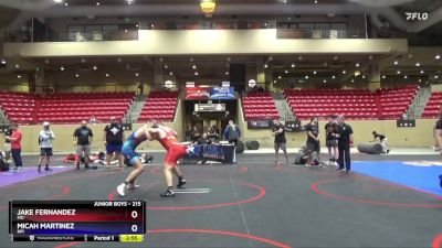 215 lbs Cons. Semi - Jake Fernandez, MO vs Micah Martinez, NM