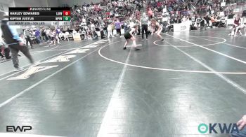 105 lbs Consi Of 4 - Harley Edwards, Locust Grove Youth Wrestling vs Kipten Justus, Mannford Pirate Youth Wrestling