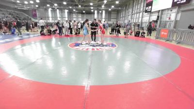 100-105 lbs Quarters - Aria Wing, Steelclaw Wrestling Club vs Sophia Mahoney, COBRA ALL-STARS / Cobra Wrestling Systems LLC