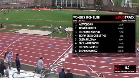 Women's 800m, Heat 1 (Elite - Cecilia Barowski big final 100 for 2:03)