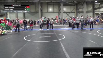110 lbs Cons. Round 2 - Colt Heston, Lawrence Elite vs Jayce Feril, Pratt WC