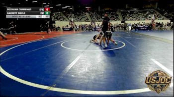 61 lbs Semifinal - Beckham Cummings, Newcastle Youth Wrestling vs Garrett Doyle, Cowboy Wrestling Club