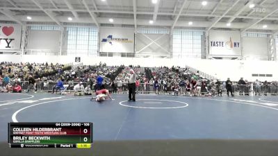 105 lbs Round 3 - Briley Beckwith, Gorilla Grapplers vs Colleen Hilderbrant, Whitney Point Youth Wrestling Club