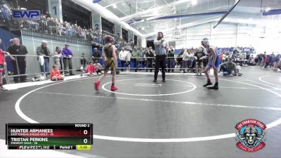 88 lbs Round 2 (4 Team) - Hunter Armanees, East Kansas Eagles Gold vs Tristan Perkins, Midwest Gold