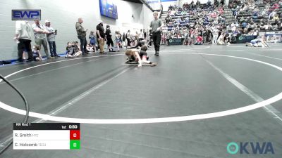 46 lbs Rr Rnd 1 - Rally Smith, Hinton Takedown Club vs Carsyn Holcomb, Tecumseh Youth Wrestling