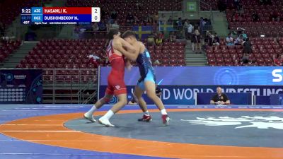 77 kg 1/8 Final - Khasay Hasanli, Azerbaijan vs Nurel Duishonbekov, Kyrgyzstan