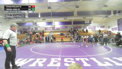 TS Boys 287 lbs 1st Place Match - Miguel Avina TS, Gridley Boys vs Ethan Phillips TS, West Valley Boys