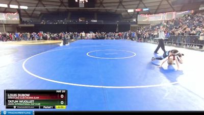 67 lbs Cons. Round 1 - Tatum Wuollet, Askeo International Mat Club vs Louis Dubow, Wrestling Club Tacoma Slam