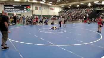 78-86 lbs Quarterfinal - Adison Schlotfeld, Nebraska Wrestling Academy vs Ivie Swihart, Central Kansas Young Lions