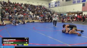 160 lbs Champ. Round 2 - Cross Rodriguez, Churchboyz vs Porter Sharp, Corona Del Mar