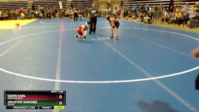 90 lbs Champ. Round 1 - Houston Sanchez, GMLOS vs Gavin Kahl, North Branch
