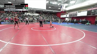 108 lbs Champ. Round 2 - Tyler Shelton, Arcata vs Massi Nawabi, James Logan