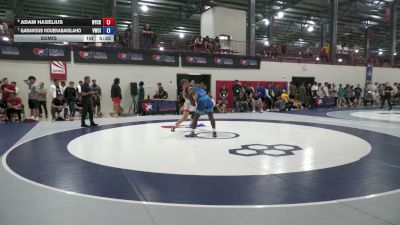 97 kg Semis - Adam Haselius, New York City RTC vs Garavous Kouekabakilaho, Viking Wrestling Club (IA)