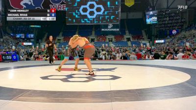 285 lbs Champ. Rd Of 32 - Odin Hensley, TX vs Michael Rivas, CA