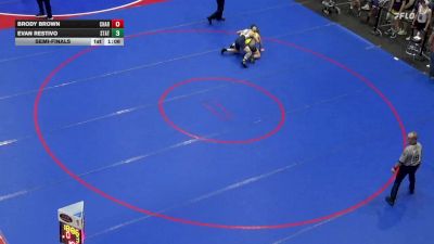 117 lbs Semifinal - Brody Brown, Chartiers Valley vs Evan Restivo, State College