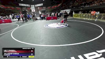 70 lbs Quarterfinal - Jay T Farrell, Spring Hills Wrestling vs Xalvador Garcia, California