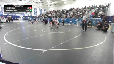 135 lbs Cons. Round 4 - Hailey Ryan, San Clemente vs Anyssa Lopez, South Hills