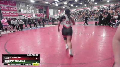 170 lbs Champ. Round 2 - Felizai Solomua, Corona vs Rosemary Rezaislas, Capo Valley