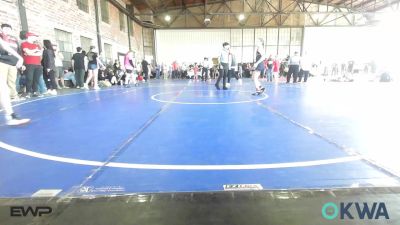 98 lbs Rr Rnd 1 - Mia Arnold, Sperry Wrestling Club vs Zoie Gregory, Tulsa Blue T Panthers