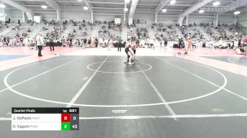 90 lbs Quarterfinal - Joseph DePaolo, All-American Wrestling Club vs Grayson Eggum, POWA